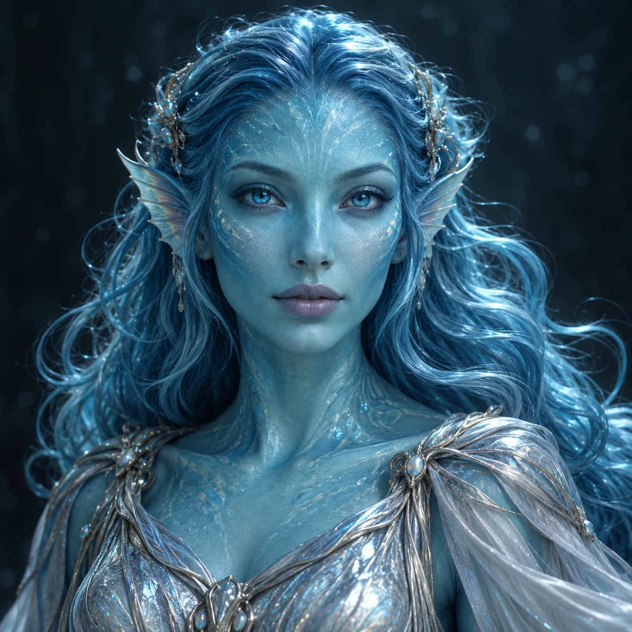 Turquoise aquatic Mintakan woman