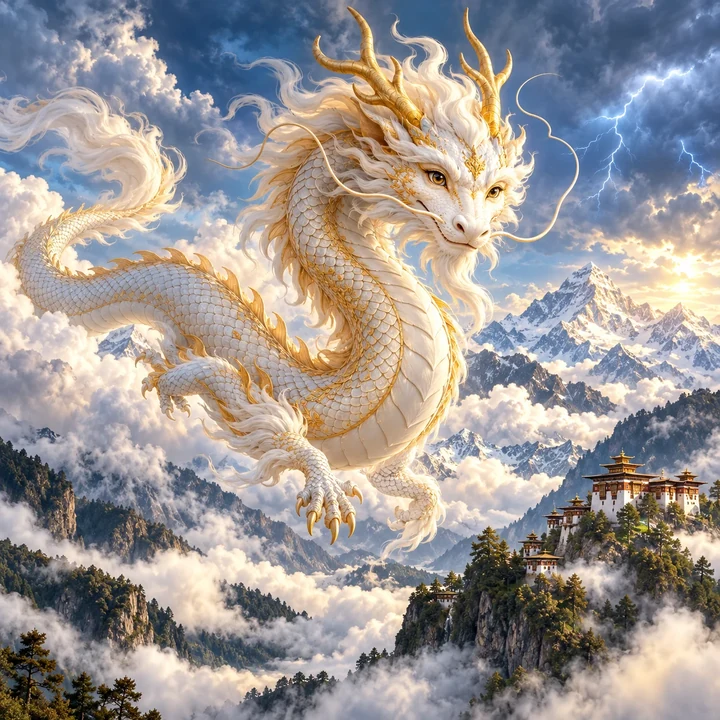 Druk dragon portrait