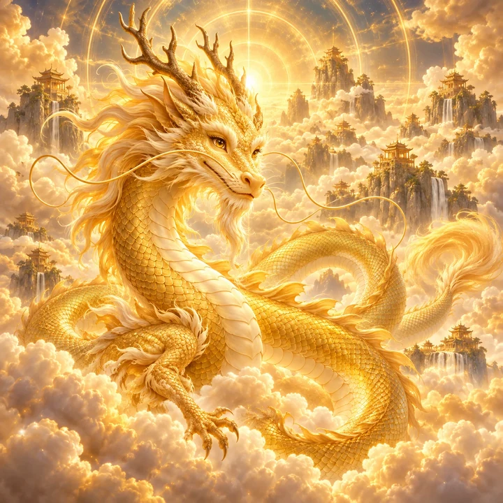 Huanglong dragon portrait