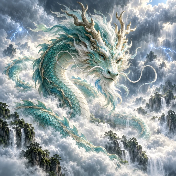Shenlong dragon portrait