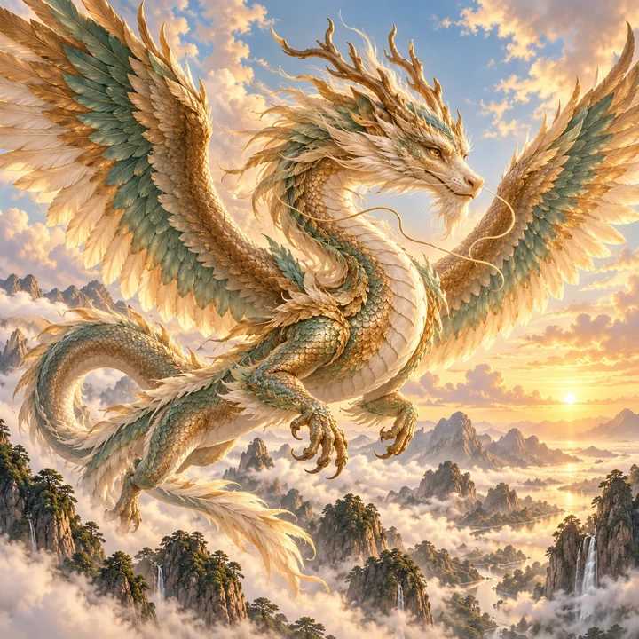 Yinglong dragon portrait