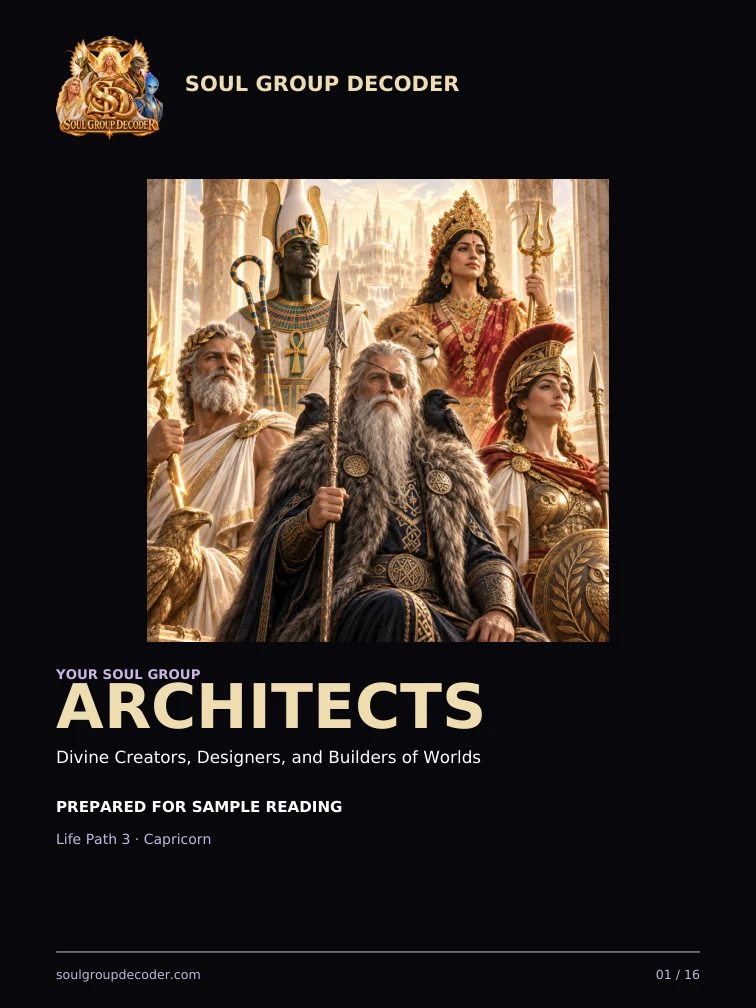 Sample Architects PDF page: Your personal PDF cover